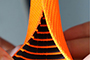 Orange Double Layer Self-Closing Wrap